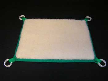 Replacement Cat Furry Pad with Green Trim (4) #MRF medium connector rings
