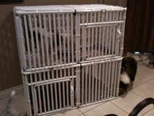 Puppy Kennel Shelf Folds Down Clip 